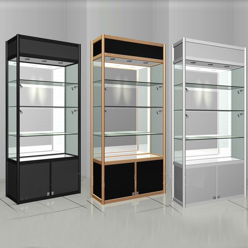 [VITRINE-SC003] VITRINE MAGASIN NOIR DORE SC003