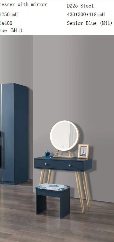 COIFFEUSE 808*398*1250 BLEU REF 1249