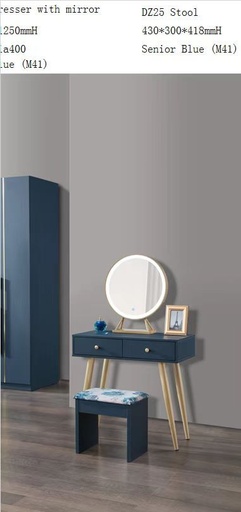 COIFFEUSE 808*398*1250 BLEU REF 1249